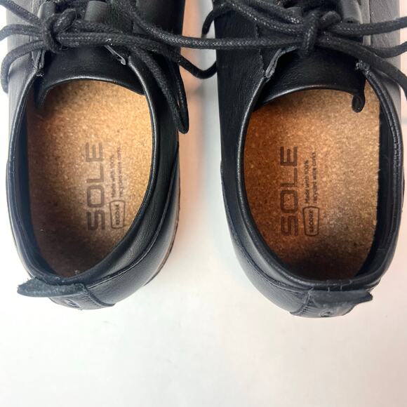 Sole District by Recork Tour Men's Black Lace Up Shoes Sz 9 - Picture 6 of 11